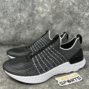Nike React Phantom Run Flyknit 2 Running Shoes Mens Size 12.5 Black CJ0277-003